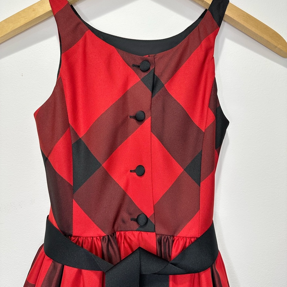 *RELISTED* Ralph Lauren Gorgeous Red and Black Plaid Dress Girls Size 8 - Picture 8 of 15
